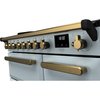 Rangemaster ESDL90EIPMSB/AB1 90cm Induction Range Cooker Estel Deluxe Misty Blue / Antique Brass, A Rated
