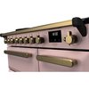 Rangemaster ESDL90EIPPPK/AB1 90cm Induction Range Cooker Estel Deluxe Pale Pink / Antique Brass, A Rated