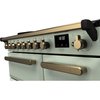 Rangemaster ESDL90EIPMNT/AB1 90cm Induction Range Cooker Estel Deluxe Mint / Antique Brass, A Rated