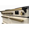 Rangemaster ESDL100EIPPCR/AB1 100cm Induction Range Cooker Estel Deluxe Pale Cream / Antique Brass, A Rated