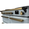 Rangemaster ESDL100EIPMSB/AB1 100cm Induction Range Cooker Estel Deluxe Misty Blue / Antique Brass, A Rated
