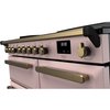 Rangemaster ESDL100EIPPPK/AB1 100cm Induction Range Cooker Estel Deluxe Pale Pink / Antique Brass, A Rated