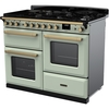 Rangemaster ESDLO110DFPMNT/AB1 110cm Dual Fuel Range Cooker Estel Deluxe Mint / Antique Brass, A Rated