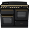 Rangemaster ESDLO110EIPGBL/AB1 110cm Induction Range Cooker Estel Deluxe Black / Antique Brass, A Rated