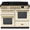 Rangemaster ESDLO110EIPPCR/AB1 110cm Induction Range Cooker Estel Deluxe Pale Cream / Antique Brass, A Rated