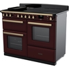 Rangemaster ESDLO110EIPBOR/AB1 110cm Induction Range Cooker Estel Deluxe Bordeaux / Antique Brass, A Rated