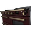 Rangemaster ESDLO110EIPBOR/AB1 110cm Induction Range Cooker Estel Deluxe Bordeaux / Antique Brass, A Rated