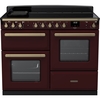 Rangemaster ESDLO110EIPBOR/AB1 110cm Induction Range Cooker Estel Deluxe Bordeaux / Antique Brass, A Rated