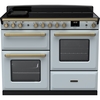 Rangemaster ESDLO110EIPMSB/AB1 110cm Induction Range Cooker Estel Deluxe Misty Blue / Antique Brass, A Rated