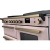 Rangemaster ESDLO110EIPPPK/AB1 110cm Induction Range Cooker Estel Deluxe Pale Pink / Antique Brass, A Rated