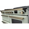 Rangemaster ESDLO110EIPMNT/AB1 110cm Induction Range Cooker Estel Deluxe Mint / Antique Brass, A Rated