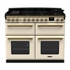 Rangemaster ESDLB110DFPPCR/AB1 110cm Dual Fuel Range Cooker Estel Deluxe Pale Cream / Antique Brass, A Rated