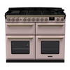 Rangemaster ESDLB110DFPPPK/AB1 110cm Dual Fuel Range Cooker Estel Deluxe Pale Pink / Antique Brass, A Rated