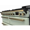 Rangemaster ESDLB110DFPMNT/AB1 110cm Dual Fuel Range Cooker Estel Deluxe Mint / Antique Brass, A Rated