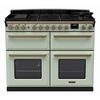 Rangemaster ESDLB110DFPMNT/AB1 110cm Dual Fuel Range Cooker Estel Deluxe Mint / Antique Brass, A Rated