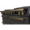 Rangemaster ESDLB110EIPSLT/AB1 110cm Induction Range Cooker Estel Deluxe Slate / Antique Brass, A Rated