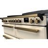 Rangemaster ESDLB110EIPPCR/AB1 110cm Induction Range Cooker Estel Deluxe Pale Cream / Antique Brass, A Rated