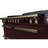 Rangemaster ESDLB110EIPBOR/AB1 110cm Induction Range Cooker Estel Deluxe Bordeaux / Antique Brass, A Rated