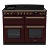 Rangemaster ESDLB110EIPBOR/AB1 110cm Induction Range Cooker Estel Deluxe Bordeaux / Antique Brass, A Rated
