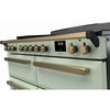 Rangemaster ESDLB110EIPMNT/AB1 110cm Induction Range Cooker Estel Deluxe Mint / Antique Brass, A Rated