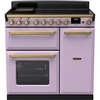 Rangemaster ESDL90EIPHTH/AB1 90cm Induction Range Cooker Estel Deluxe Heather / Antique Brass, A Rated