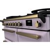 Rangemaster ESDL100DFPHTH/AB1 100cm Dual Fuel Range Cooker Estel Deluxe Heather / Antique Brass, A Rated