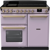 Rangemaster ESDL100EIPHTH/AB1 100cm Induction Range Cooker Estel Deluxe Heather / Antique Brass, A Rated
