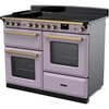 Rangemaster ESDLO110EIPHTH/AB1 110cm Induction Range Cooker Estel Deluxe Heather / Antique Brass, A Rated