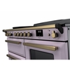Rangemaster ESDLO110EIPHTH/AB1 110cm Induction Range Cooker Estel Deluxe Heather / Antique Brass, A Rated
