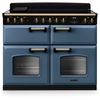 Rangemaster CLDLB110EIPSTB/AB1 110cm Induction Range Cooker Classic Deluxe Stone Blue / Antique Brass, A Rated