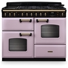 Rangemaster CLDLO110DFPHTH/AB1 110cm Dual Fuel Range Cooker Classic Deluxe Heather / Antique Brass, A Rated