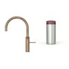 Quooker 2.2+FRPTN 3 in 1 Fusion Round Tap with COMBI+ Tank, Patinated Brass