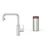 Quooker 2.2+XSCHR 3 in 1 Flex 2.0 Square Tap with COMBI+ Tank, Chrome