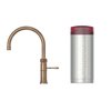 Quooker 2.2CFRPTN 3 in 1 Classic Fusion Round Tap with COMBI Tank, Patinated Brass