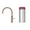 Quooker 2.2FRPTN 3 in 1 Fusion Round Tap with COMBI Tank, Patinated Brass
