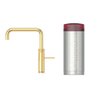 Quooker 2.2FSGLD 3 in 1 Fusion Square Tap with COMBI Tank, Gold