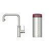 Quooker 2.2XSRVS 3 in 1 Flex 2.0 Square Tap with COMBI Tank, Stainless Steel