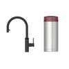 Quooker 2.2XBLK 3 in 1 Flex Round Tap with COMBI Tank, Black