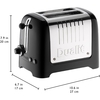 Dualit 26205 Lite Toaster, 2 Slice, Black