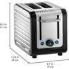 Dualit 26505 Architect Toaster, 2 Slice, Black