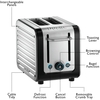 Dualit 26505 Architect Toaster, 2 Slice, Black