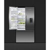Fisher & Paykel RF540ADUB7 Series 7 American Fridge Freezer, Black Stainless Steel, E Rated,  Plumbed