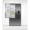 Fisher & Paykel RF540ADUB7 Series 7 American Fridge Freezer, Black Stainless Steel, E Rated,  Plumbed