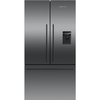 Fisher & Paykel RF540ADUB7 Series 7 American Fridge Freezer, Black Stainless Steel, E Rated,  Plumbed