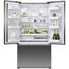 Fisher & Paykel RF540ANUB6 Series 7 American Fridge Freezer, Black Stainless Steel,  Plumbed, E Rated