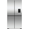 Fisher & Paykel RF605QNUVX1 Series 7 Contemporary American Fridge Freezer, Stainless Steel, E Rated,  Plumbed