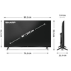 Sharp 2T-C40HE3245KB 40" QLED Smart Television, Full HD, Black, E Rated