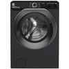 Hoover HW 412AMBCB/1-80 Washing Machine, 12kg, 1400 Spin, Black, A Rated