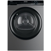 Haier HD100-A2939R Heat Pump Tumble Dryer, 10kg, Grey, A++ Rated