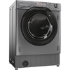 Haier HWDQ90B416FWBRUK Integrated Washer Dryer, 9kg/5kg, 1600 Spin, Grey, A Rated